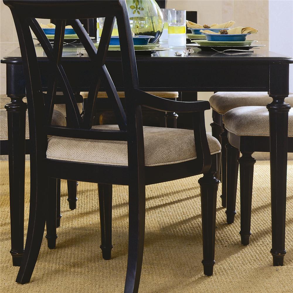 American Drew Camden Dark Rectangular Leg Table Stoney Creek